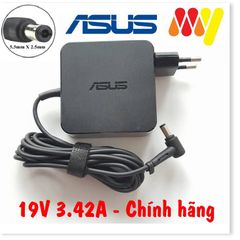 Sạc Laptop Asus 19V 3.42A - Sạc Vuông Chính Hãng Dùng Cho X550 P550 K501 K45A K55A X450 F451 F551 F552 F554 F555