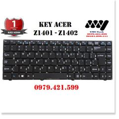 Bàn Phím Laptop Acer Z1401 Z1402 - Chuẩn US, Màu Đen, Phím Trong Máy, Hàng Chính Hãng, Bảo Hành Nhanh, Tư Vấn Uy Tín