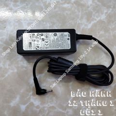 Sạc Laptop Samsung Chính Hãng 19V-2.1A 40W Cho Các Dòng NC10, N310, 530U4, 520U4, Bảo Hành 12 Tháng, Tặng Kèm Dây