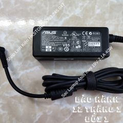 Sạc Laptop Asus Mini 19V-2.1A 40W Chính Hãng Dùng Cho Eee PC 1001H 1005H 1015P - Bảo Hành 12 Tháng, Tặng Kèm Dây Sạc