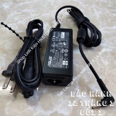 Sạc Laptop Asus Mini 19V-2.1A 40W Chính Hãng Dùng Cho Eee PC 1001H 1005H 1015P - Bảo Hành 12 Tháng, Tặng Kèm Dây Sạc