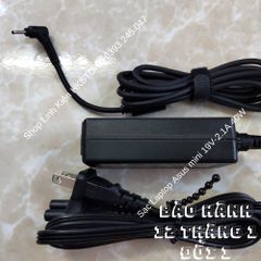 Sạc Laptop Asus Mini 19V-2.1A 40W Chính Hãng Dùng Cho Eee PC 1001H 1005H 1015P - Bảo Hành 12 Tháng, Tặng Kèm Dây Sạc