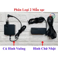Sạc Laptop Lenovo IdeaPad 20V 3.25A hình Vuông chân nhỏ kích thước chân 4.0mm*1.7 mm PHỤ KIỆN LAPTOP