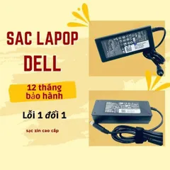 Sạc laptop dell 3.34A 4.62 chân kim to chân kim nhỏ, sạc máy tính dell zin cao cấp tặng kèm dây nguồn PHỤ KIỆN LAPTOP
