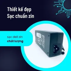 Sạc laptop dell 3.34A 4.62 chân kim to chân kim nhỏ, sạc máy tính dell zin cao cấp tặng kèm dây nguồn PHỤ KIỆN LAPTOP