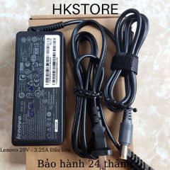 Sạc Laptop Lenovo 20V 3.25A 65W Đầu Kim Cho T410 T400 T500 X301 - Bảo Hành 24 Tháng, Chất Lượng Cao