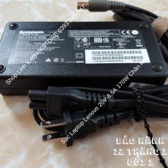 Sạc Laptop Lenovo 20V-8.5A 170W Chân Kim Chính Hãng - Tương Thích với W520 W530 W540 W541 T440p L540 L440, Bảo Hành 12 Tháng