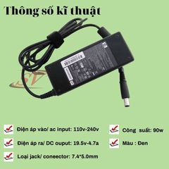Sạc Laptop HP Chân Kim To 19V - 4.74A Zin Chính Hãng Bảo Hành 12 Tháng - Adapter Máy Tính Chất Lượng Cao
