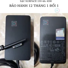 Sạc Microsoft Surface Pro 1-7 24W/36W/44W/65W - Adapter Chính Hãng cho Laptop, Book và Go - Bảo Hành 12 Tháng