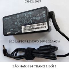 Sạc Laptop Lenovo Ideapad 20V-3.25A 65W Chính Hãng, Tương Thích Với Nhiều Dòng Máy, Bảo Hành 24 Tháng, Được Tặng Kèm Dây Nguồn