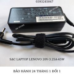 Sạc Laptop Lenovo Ideapad 20V-3.25A 65W Chính Hãng, Tương Thích Với Nhiều Dòng Máy, Bảo Hành 24 Tháng, Được Tặng Kèm Dây Nguồn