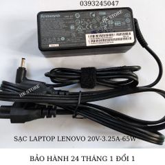 Sạc Laptop Lenovo Ideapad 20V-3.25A 65W Chính Hãng, Tương Thích Với Nhiều Dòng Máy, Bảo Hành 24 Tháng, Được Tặng Kèm Dây Nguồn