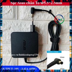 Sạc Laptop ASUS 19V 3.42A 65W Chân To 5.5mm, Phụ Kiện Chính Hãng, Bảo Hành 12 Tháng, Thay Thế Đảm Bảo Chất Lượng