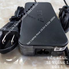 Sạc Laptop Asus 19.5V-9.23A 180W Đầu Tròn Kim 7.4X5.0 cho Dòng Gaming G75 FX502 GL502 G751 G752 - Bảo Hành 12 Tháng