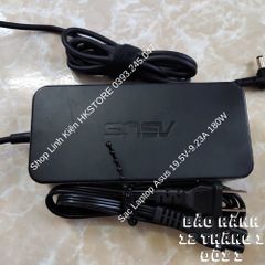 Sạc Laptop Asus 19.5V-9.23A 180W Đầu Tròn Kim 7.4X5.0 cho Dòng Gaming G75 FX502 GL502 G751 G752 - Bảo Hành 12 Tháng