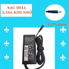 Sạc Laptop Dell 3,34 Kim Nhỏ 65W Chân Φ4.5Φ3.0, Adapter Chính Hãng Bảo Hành 12 Tháng - Sạc Zin Cao Cấp cho Máy Tính Dell