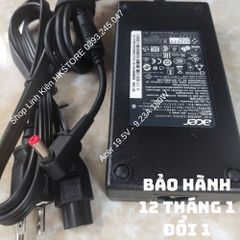Sạc Laptop Acer 19.5V-9.23A 180W cho Acer Aspire V15, V17 Nitro và Predator Helios 300 - Bảo Hành 12 Tháng, Dây Nguồn Kèm Theo
