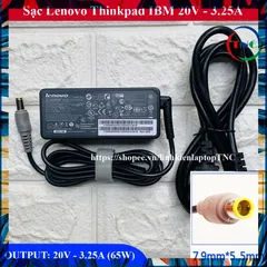 Sạc Laptop Lenovo 20V 3.25A chân Kim dùng cho IBM - ThinkPad - Sạc Thay Thế mới PHỤ KIỆN LAPTOP