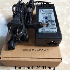 🔝 Sạc Laptop Samsung 19V-3.16A 60W Samsung R430 R478 R480 R523 R538 Q430 R430 R428 R429 R480 R523 NP530 NP300E4 NP300E5