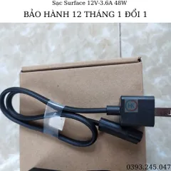 Sạc Surface Pro 2 12V-3.6A 48W Chính Hãng Cho Microsoft Surface RT Pro1 Pro2 Tablet 1536 1514 1601 1631 - Bảo Hành 12 Tháng