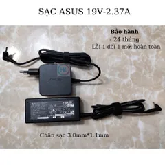 🔝 Sạc Laptop asus 19V-3.42A/2.37A chân nhỏ 3.0mmx1.1mm Asus UX31E, UX21E K401J-E1 K401L K401U K441 K441U F441S X200