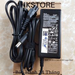 Sạc Laptop Dell 19.5V-3.34A 65W kim to Dell 3441 3442 3541 3542 14R 15R A840 3340 E5540 E6400 E6420 N4110 N5110 14z-5