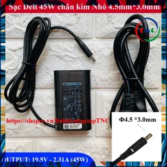 Sạc Laptop Dell Oval 19.5V 2.31A 45W chân kim nhỏ - XPS 13 (Dell Ovan 45w) PHỤ KIỆN LAPTOP