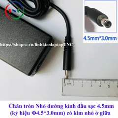 Sạc Laptop Dell Oval 19.5V 2.31A 45W chân kim nhỏ - XPS 13 (Dell Ovan 45w) PHỤ KIỆN LAPTOP