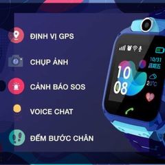 🛑 PHỤ KIỆN SỐ Đồng Hồ Thông Minh Trẻ Em Q12 Lắp Sim Nghe Gọi 2 Chiều,Nhắn Tin, Định Vị LBS, Chống Nước IP67, cuộc goi S