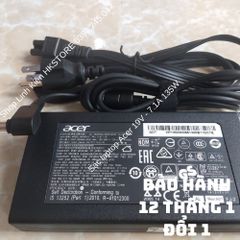 Sạc Laptop Acer 19V 7.1A 135W Chính Hãng - Tương Thích Acer Aspire 7 V15 V17 8940 9800 9810 Travelmate 2000 2100 270, Bảo Hành 12 Tháng