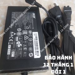 Sạc Laptop Acer 19V 7.1A 135W Chính Hãng - Tương Thích Acer Aspire 7 V15 V17 8940 9800 9810 Travelmate 2000 2100 270, Bảo Hành 12 Tháng