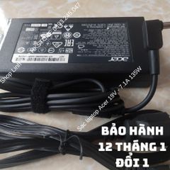 Sạc Laptop Acer 19V 7.1A 135W Chính Hãng - Tương Thích Acer Aspire 7 V15 V17 8940 9800 9810 Travelmate 2000 2100 270, Bảo Hành 12 Tháng