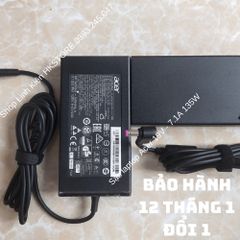 Sạc Laptop Acer 19V 7.1A 135W Chính Hãng - Tương Thích Acer Aspire 7 V15 V17 8940 9800 9810 Travelmate 2000 2100 270, Bảo Hành 12 Tháng