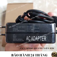 🔝 Sạc Laptop Asus 19V-3.42A/4.7A Vuông Asus K42 K52 K53 X451 X550 X450 X454L X554 X401 X402 K40 K50