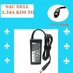 Sạc Laptop Dell 3.34 Kim To Chính Hãng - Sạc Đẹp Chắc Chắn, Bảo Hành 12 Tháng, Chân Cắm 7.4*5.5