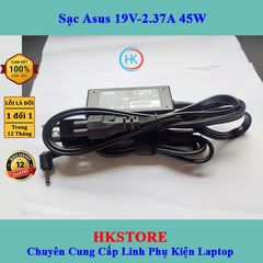 Sạc Laptop Asus 45W 19V-3.42A/2.37A Chính Hãng Mới Zin Dùng Cho X540s X540l X541U X200 X200CA Q200 E402MA E403sa