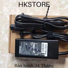 🔝 Sạc Laptop Toshiba 19V-3.42A 65W dùng cho Toshiba M200 A200 L200 L310 C600 C640 C645 L640 L645 L655 L745 C850 C875 L8