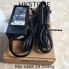 🔝 Sạc Laptop Toshiba 19V-3.42A 65W dùng cho Toshiba M200 A200 L200 L310 C600 C640 C645 L640 L645 L655 L745 C850 C875 L8