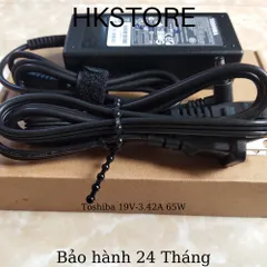🔝 Sạc Laptop Toshiba 19V-3.42A 65W dùng cho Toshiba M200 A200 L200 L310 C600 C640 C645 L640 L645 L655 L745 C850 C875 L8