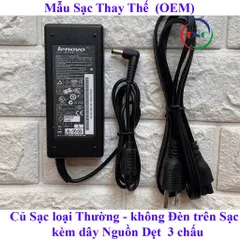 Sạc Laptop Lenovo 19V - 4.74A - 90W ( Adapter Lenovo 19V - 4.74A ) kèm dây nguồn PHỤ KIỆN LAPTOP