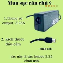 Sạc Laptop Lenovo ThinkPad 3.25 Chân USB - Chính Hãng Savintech - Bảo Hành 12 Tháng, Sạc Chất Lượng Cao