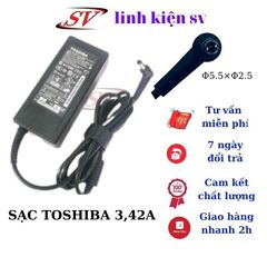 Sạc Laptop Toshiba Zin 3.42A (65W) - Sạc Chính Hãng Cao Cấp, Bảo Hành 12 Tháng, An Toàn và Ổn Định