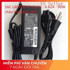 [Sạc zin] Sạc Laptop HP 19.5V - 4.62A - 90W chân kim xanh nhỏ 4.5 x 3.0 mm PHỤ KIỆN LAPTOP