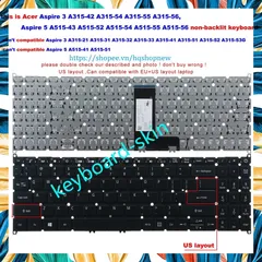 Bàn Phím Laptop Acer Aspire 3 A315-42 A315-54 A315-54G A315-55 A315-56 A315-34 PHỤ KIỆN LAPTOP