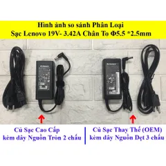 Sạc Laptop LENOVO 19V  3.42A  65W (ADAPTER LENOVO 19V-3.42A) HÀNG OEM - ZIN CHẤT LƯỢNG CAO - NHẬP KHẨU PHỤ KIỆN LAPTOP