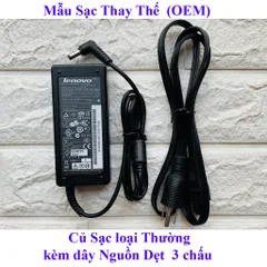 Sạc Laptop LENOVO 19V  3.42A  65W (ADAPTER LENOVO 19V-3.42A) HÀNG OEM - ZIN CHẤT LƯỢNG CAO - NHẬP KHẨU PHỤ KIỆN LAPTOP