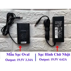 Sạc Laptop Dell Oval 19.5V 3.34A 65W chân tròn TO 7.4*5.0mm Dell Latitude E7250 E7450 E5250 3340 E5450 E5470 E5490 PHỤ K