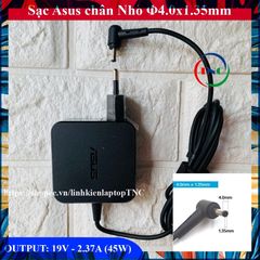 Sạc Laptop Asus 19V 2.37A Chân Nhỏ 4.0mm - Thay Thế Cho X541 X441 X553 A540 E402 E502 VivoBook S14 ZIN PH Bảo Hành 12 Tháng
