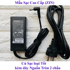 Sạc Laptop Toshiba 19V  3.42A - 65W ( Adaper Toshiba 19V - 3.42A ) Kèm dây nguồn PHỤ KIỆN LAPTOP