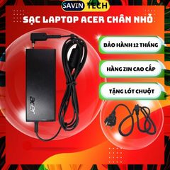 Sạc Laptop Acer 2,37A 65W Chân Nhỏ 3.0*1.1mm - Phụ Kiện Chính Hãng Bảo Hành 12 Tháng, Chất Lượng Cao